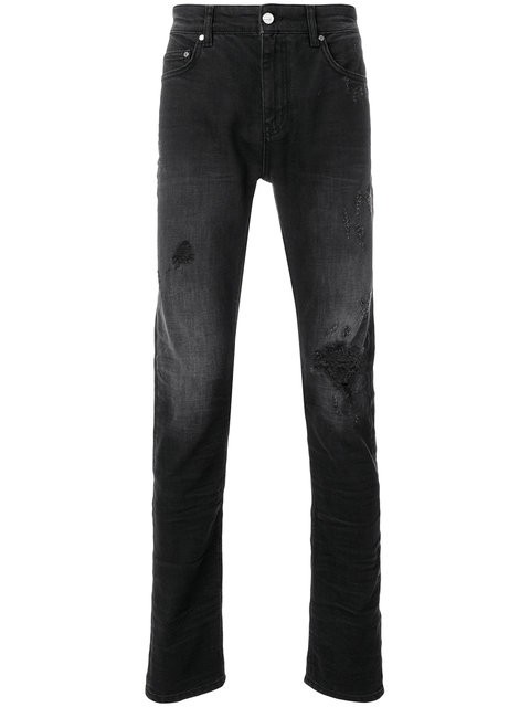 Classic Super Skinny Jeans - destressed optik